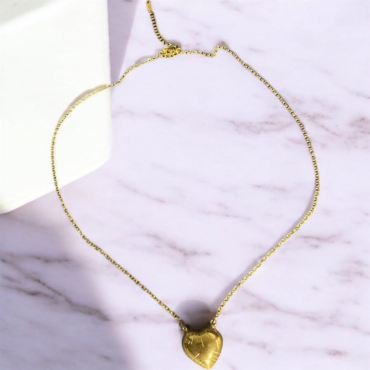 Collier Cœur Gravé