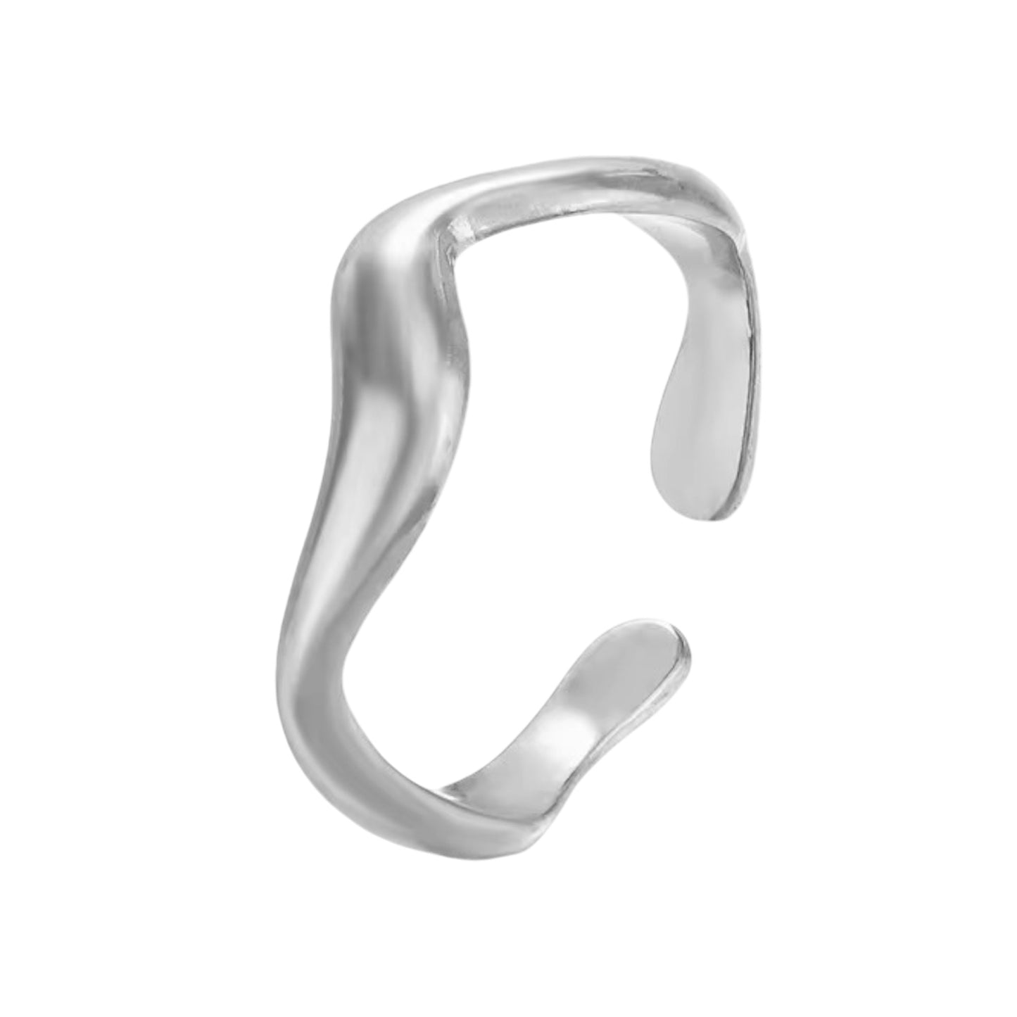 Bague minimaliste ondulée