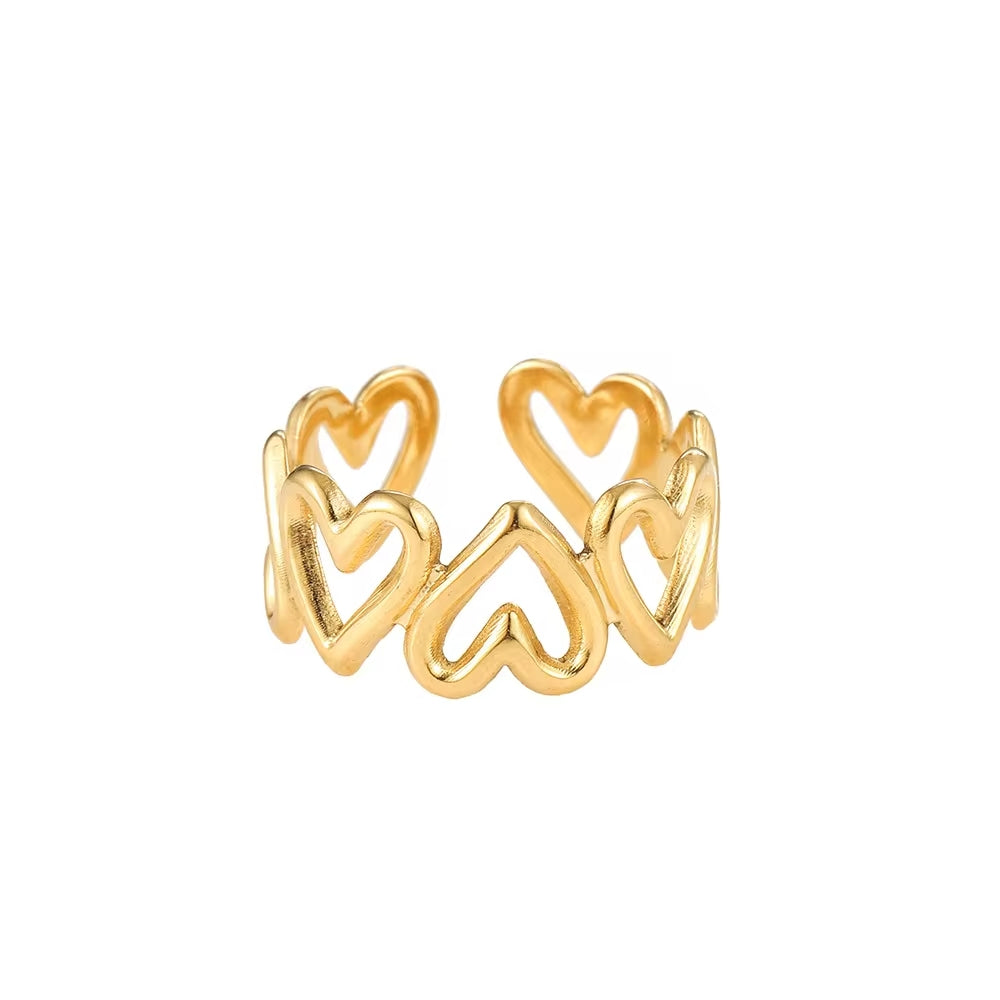 Bague Cœurs Ouverts