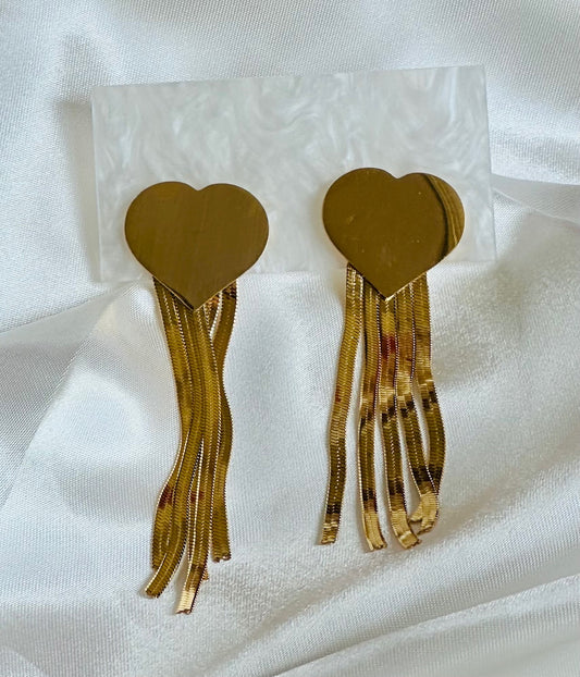 Boucles d'oreilles Cœur doré