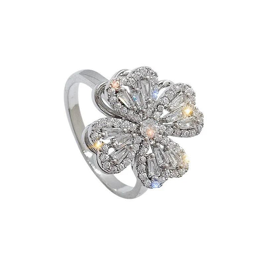 Bague Fleur Tournante
